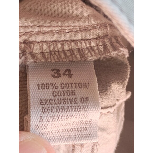 Old Navy Cargo Shorts Mens Size 34 Beige Khaki Cotton Outdoor Hiking Walking - Picture 10 of 12